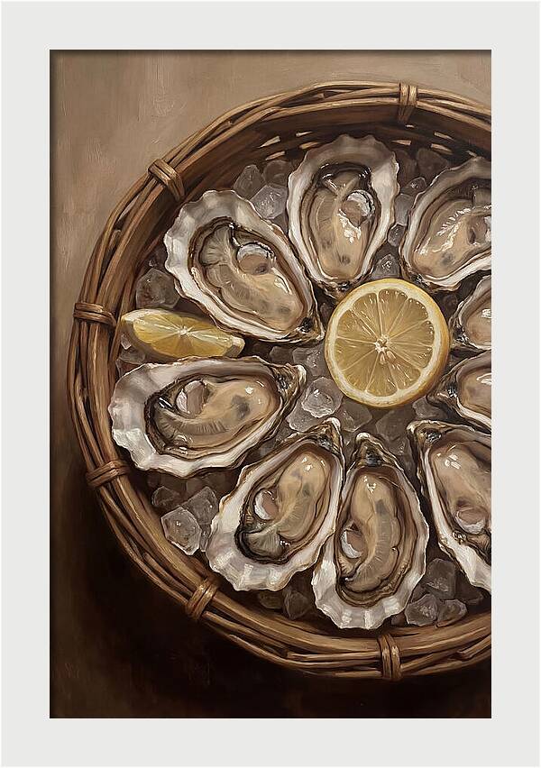 Fresh Oysters On Ice