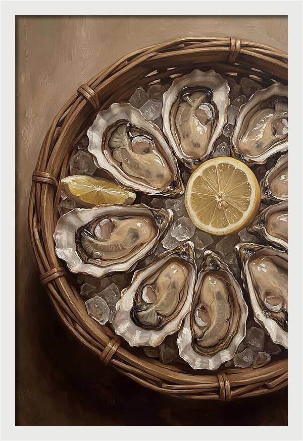 Fresh Oysters On Ice