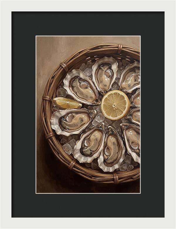 Fresh Oysters On Ice