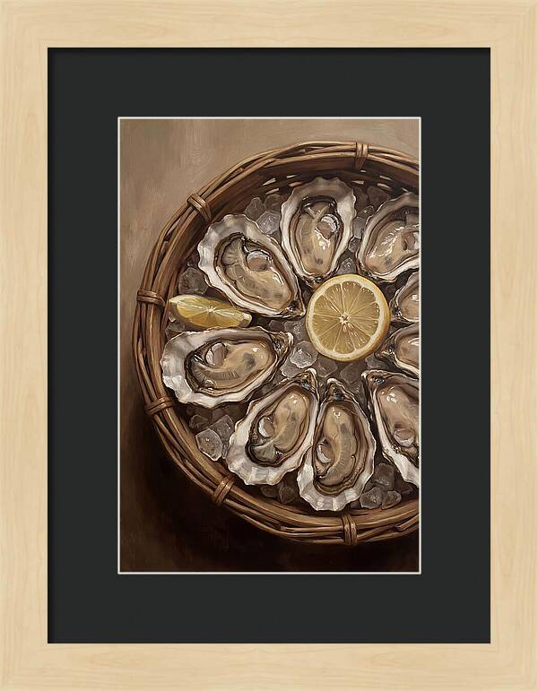 Fresh Oysters On Ice