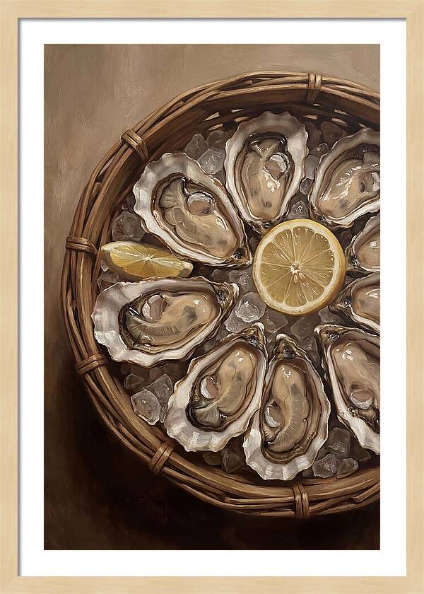 Fresh Oysters On Ice