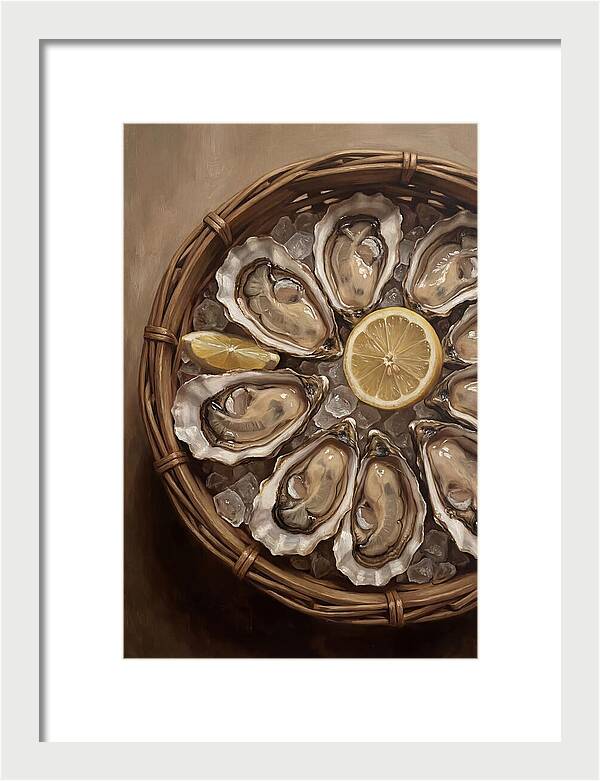 Fresh Oysters On Ice