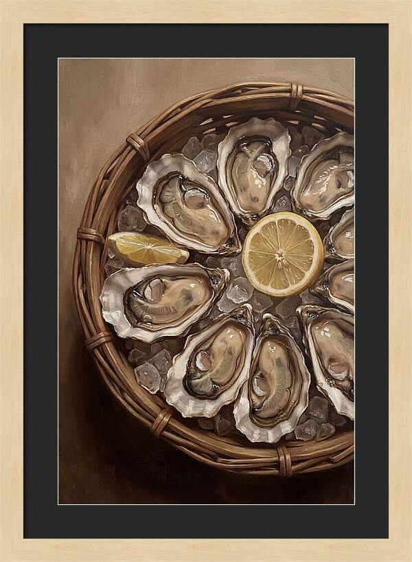 Fresh Oysters On Ice