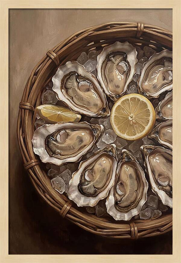 Fresh Oysters On Ice
