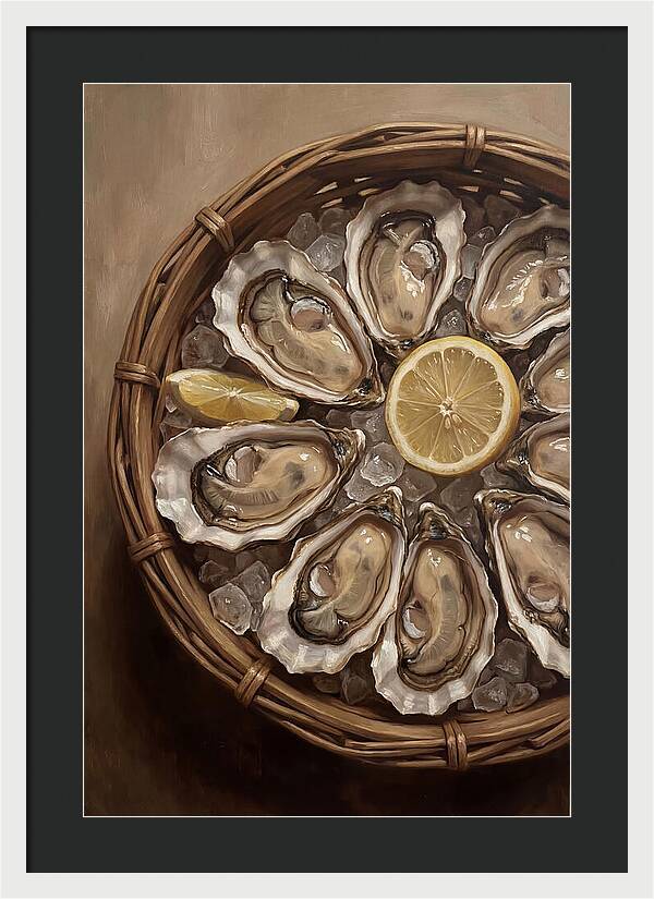 Fresh Oysters On Ice