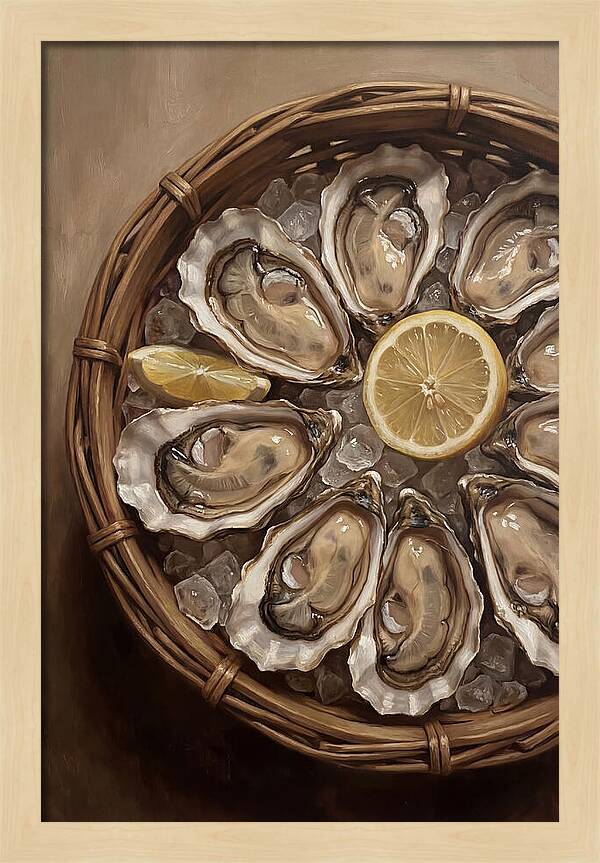 Fresh Oysters On Ice