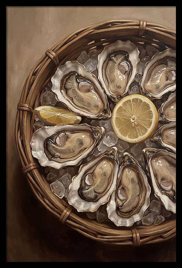 Fresh Oysters On Ice