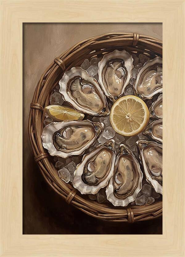 Fresh Oysters On Ice