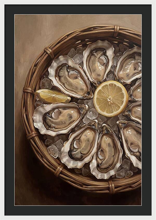 Fresh Oysters On Ice