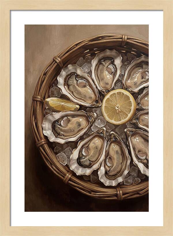 Fresh Oysters On Ice