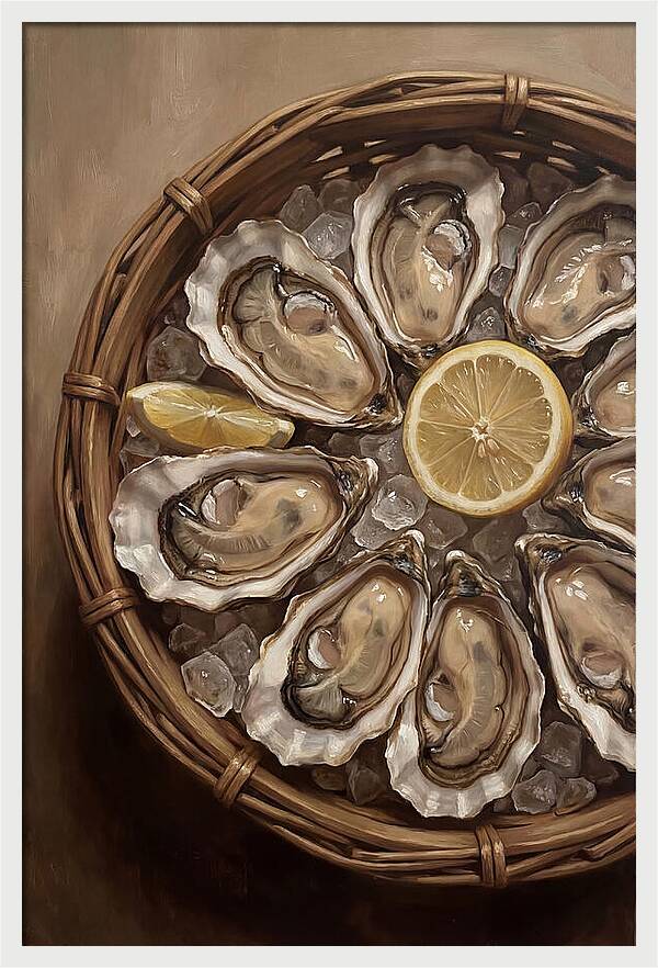 Fresh Oysters On Ice