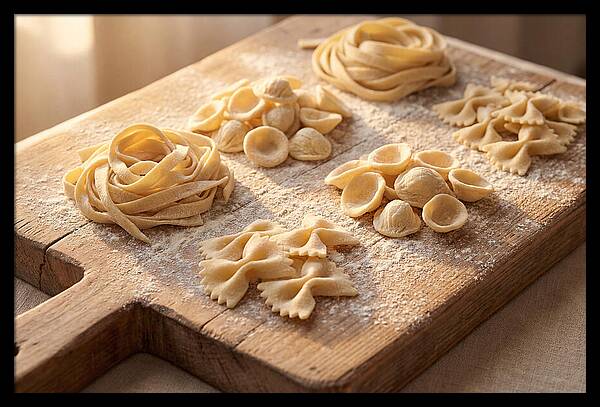 Fresh Pasta Artistry Displayed
