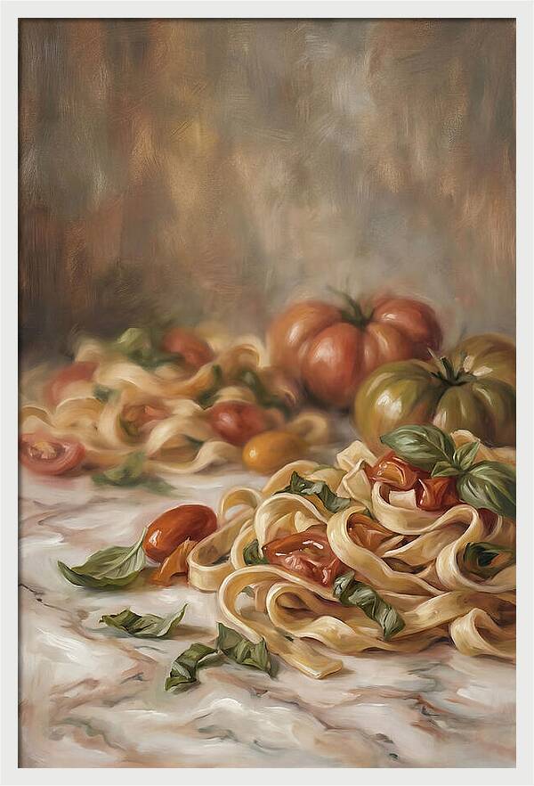 Fresh Pasta With Tomatoes And Basil