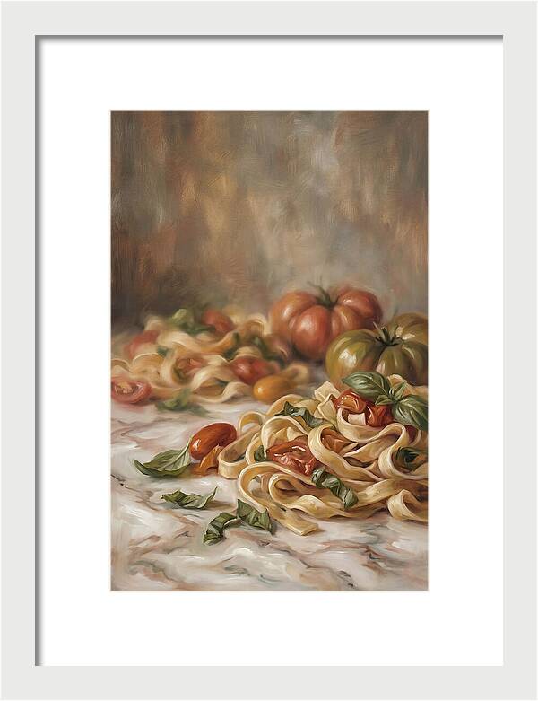Fresh Pasta With Tomatoes And Basil