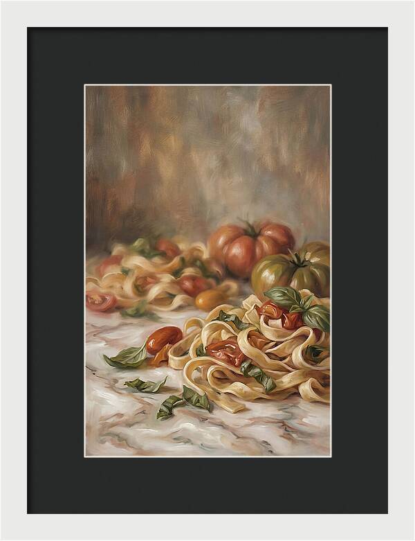 Fresh Pasta With Tomatoes And Basil