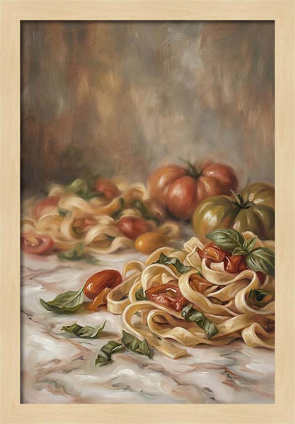 Fresh Pasta With Tomatoes And Basil
