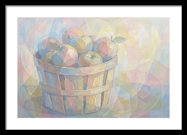 Fresh Picked Apples In A Bushel