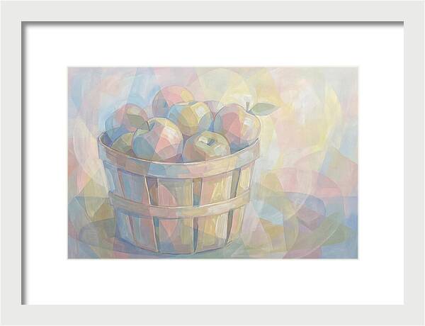 Fresh Picked Apples In A Bushel