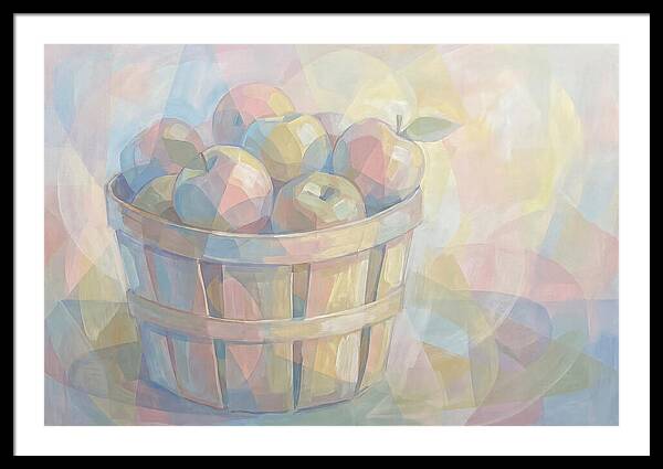 Fresh Picked Apples In A Bushel