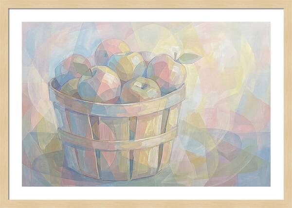 Fresh Picked Apples In A Bushel