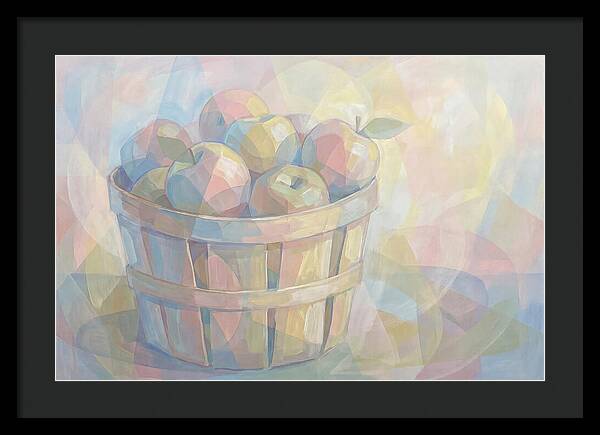 Fresh Picked Apples In A Bushel