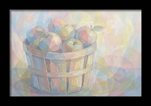 Fresh Picked Apples In A Bushel