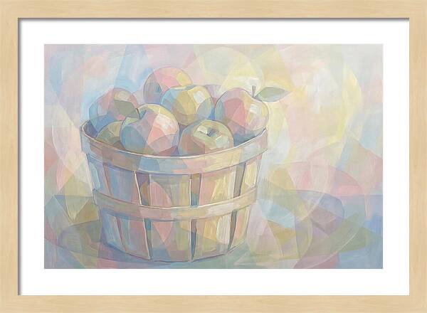 Fresh Picked Apples In A Bushel