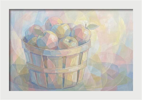 Fresh Picked Apples In A Bushel