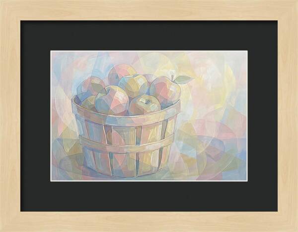 Fresh Picked Apples In A Bushel