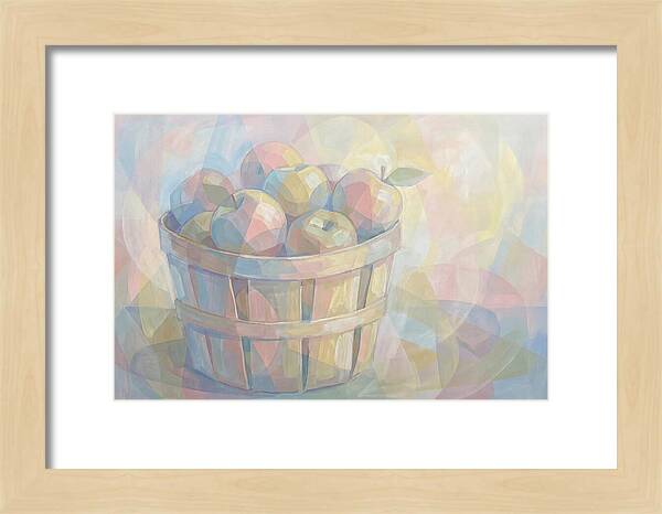 Fresh Picked Apples In A Bushel