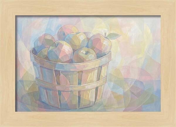 Fresh Picked Apples In A Bushel