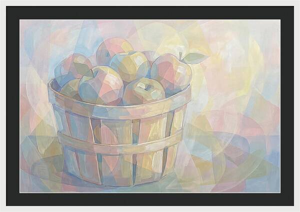 Fresh Picked Apples In A Bushel