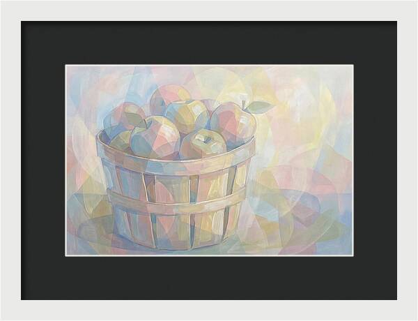 Fresh Picked Apples In A Bushel
