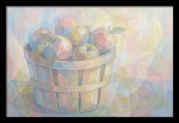 Fresh Picked Apples In A Bushel