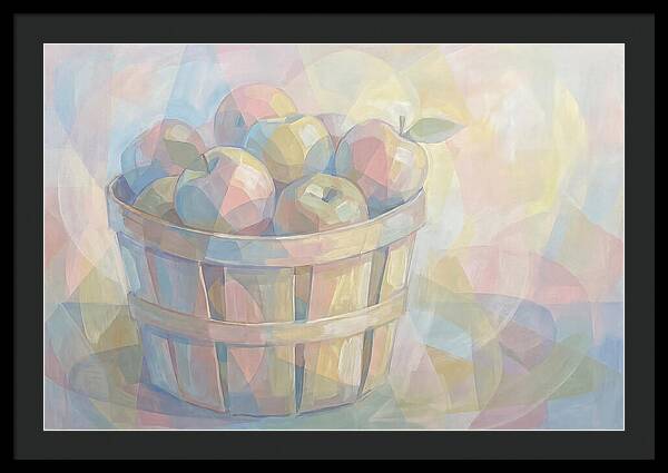 Fresh Picked Apples In A Bushel