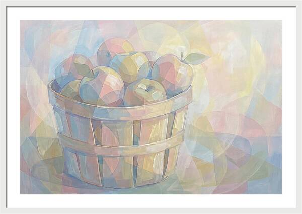 Fresh Picked Apples In A Bushel