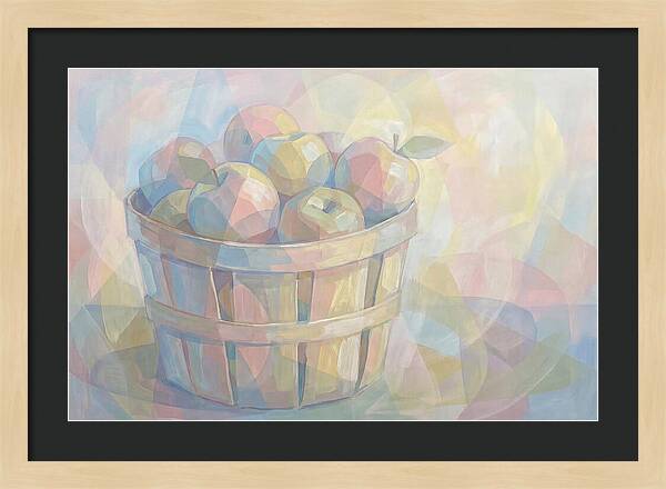 Fresh Picked Apples In A Bushel