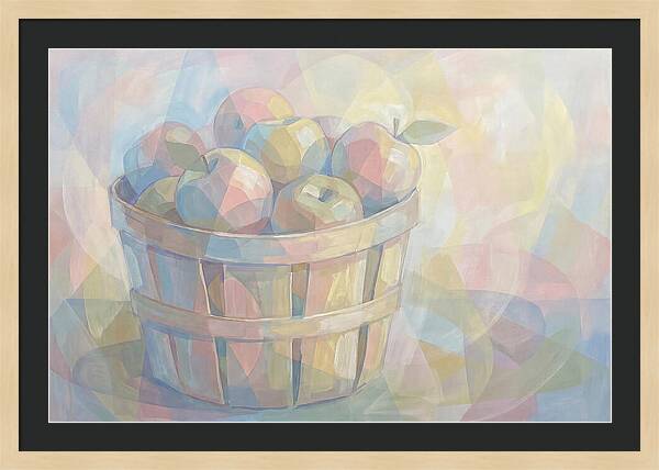 Fresh Picked Apples In A Bushel