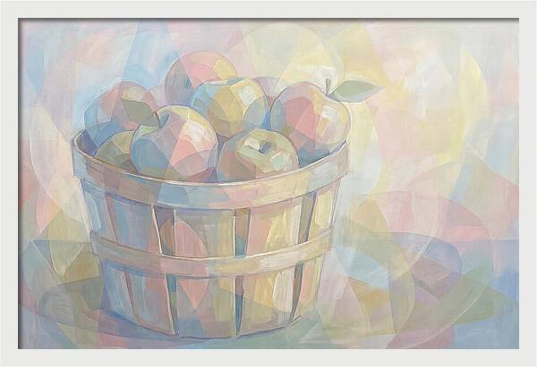 Fresh Picked Apples In A Bushel