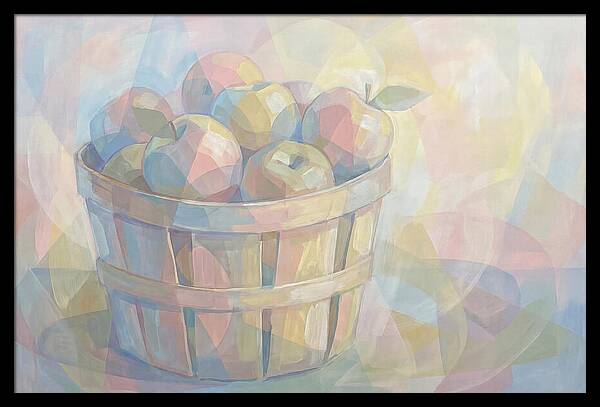 Fresh Picked Apples In A Bushel