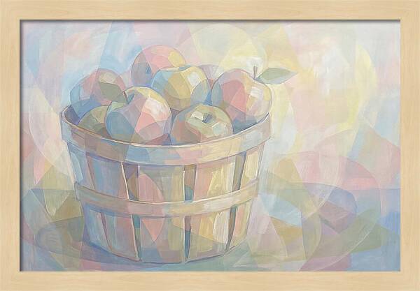 Fresh Picked Apples In A Bushel