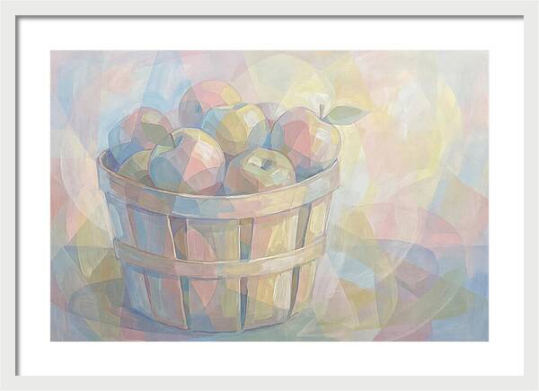 Fresh Picked Apples In A Bushel