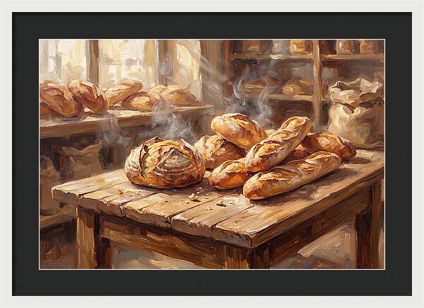 Freshly Baked Bread Display