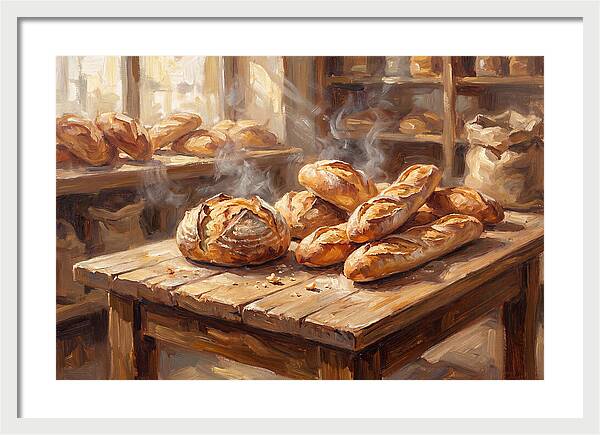Freshly Baked Bread Display