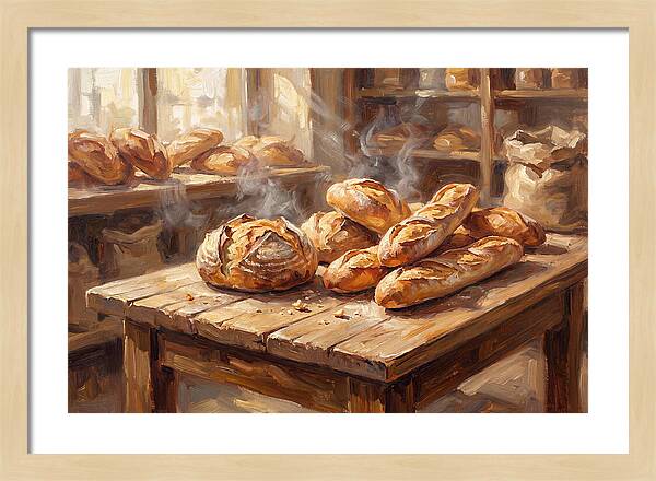 Freshly Baked Bread Display