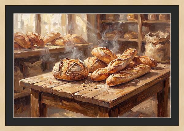 Freshly Baked Bread Display