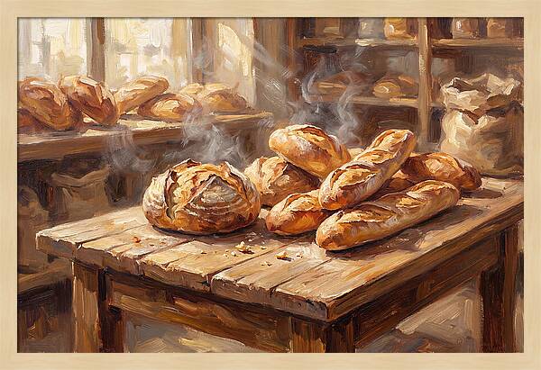 Freshly Baked Bread Display