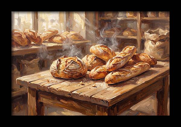 Freshly Baked Bread Display