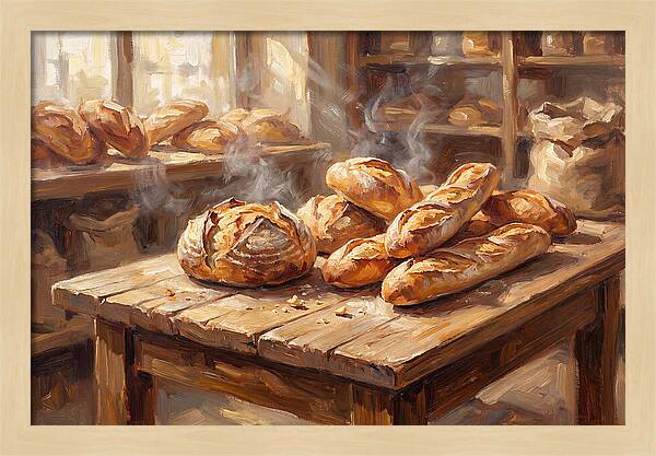 Freshly Baked Bread Display