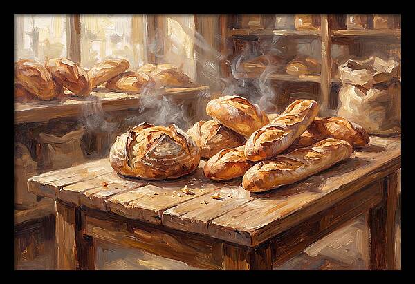 Freshly Baked Bread Display